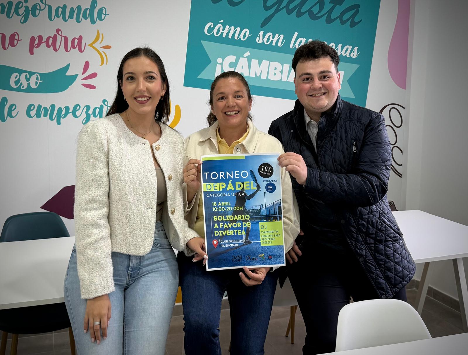NNGG Ciudad de Cáceres organiza un torneo de pádel benéfico