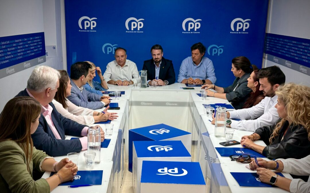 Comité de Dirección del PP de Cáceres para trabajar de cara al próximo congreso provincial